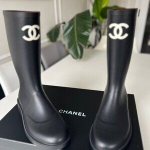 Chanel Rain Boots size 39